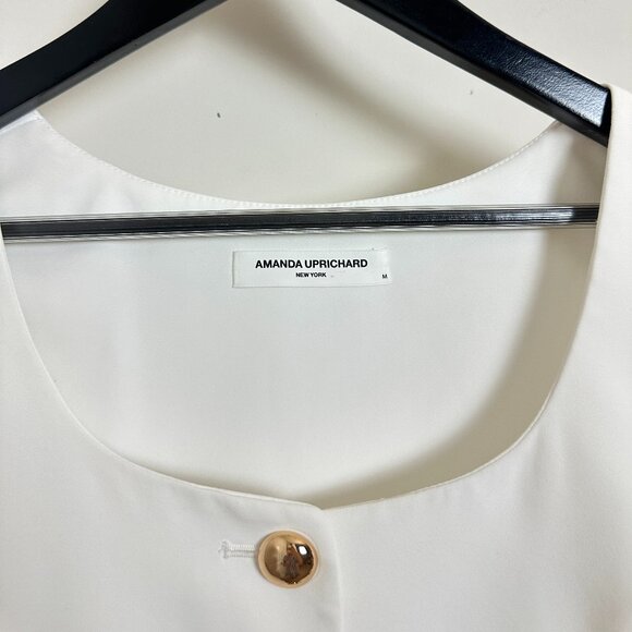 AMANDA UPRICHARD Kya Romper in Ivory Size Medium - Picture 7 of 16